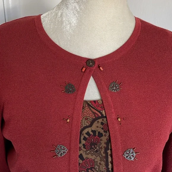 Studio I Dress With Cardigan. - Picture 13 of 16